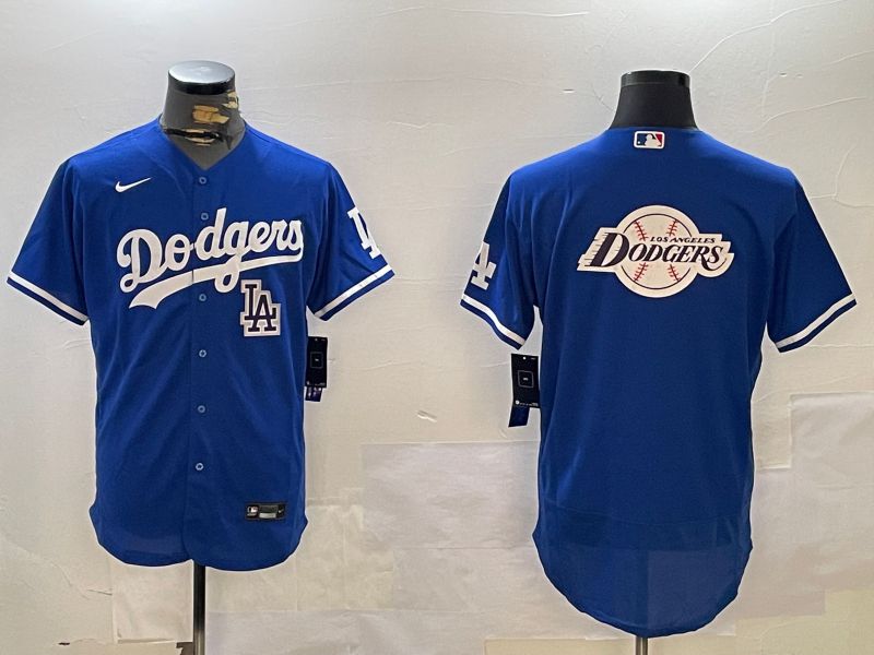 Men Los Angeles Dodgers Blank Blue Elite 2024 Nike MLB Jersey style 121610